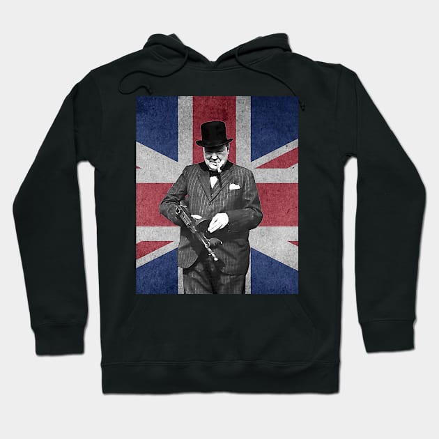 Sir Winston Churchill Hoodie by CANJ72